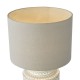 Dar-KED4239 - Kedron - Grey Ceramic Table Lamp with Grey Linen Shade