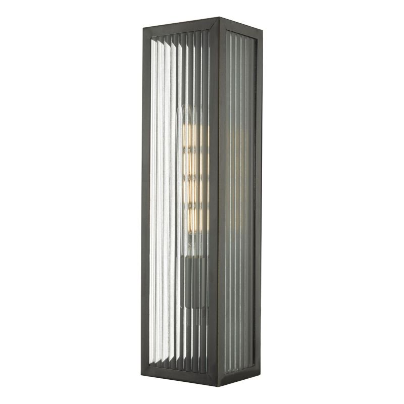 Dar-KEE5063 - Keegan - Outdoor Clear Glass with Bronze Wall Lamp