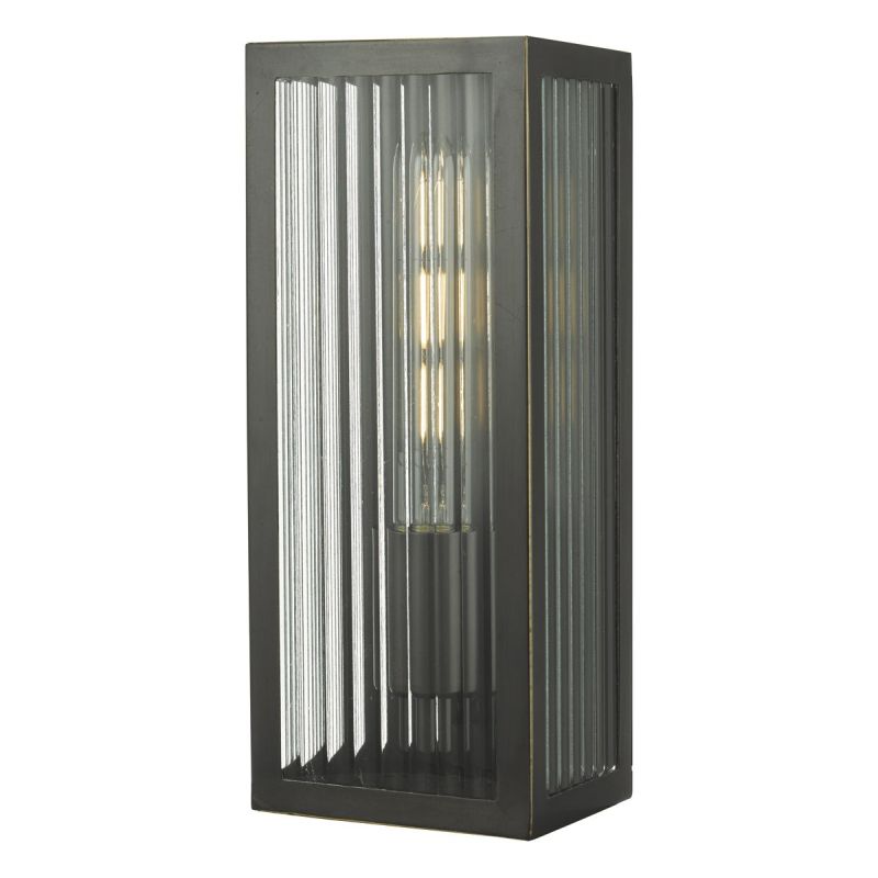 Dar-KEE5263 - Keegan - Outdoor Clear Glass with Bronze Small Wall Lamp