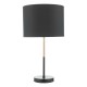 Wisebuys-KEL4264 - Kelso - Black Shade & Black and Copper Table Lamp