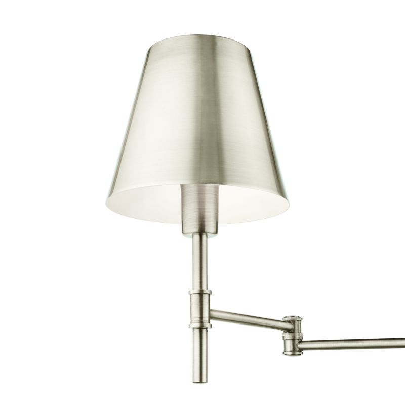 Dar-KEN0738 - Kensington - Polished Nickel Swing Arm Wall Lamp