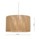 Dar_Vol3-KEO6529 - Keona - Shade Only - 40 cm Natural String Shade for Pendant