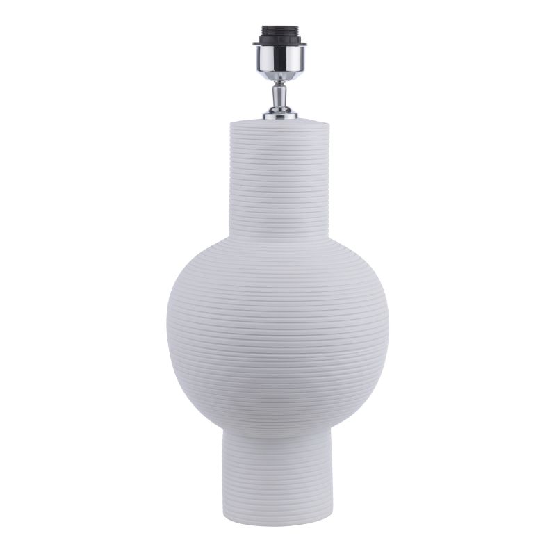 Dar-KIA422 - Kiara - Base Only - White Ceramic Table Lamp