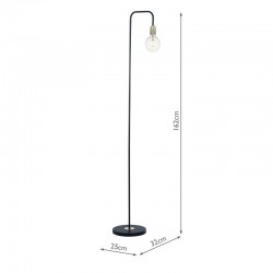 Kiefer - Antique Brass & Black Floor Lamp Kiefer - Antique Brass & Black Floor Lamp