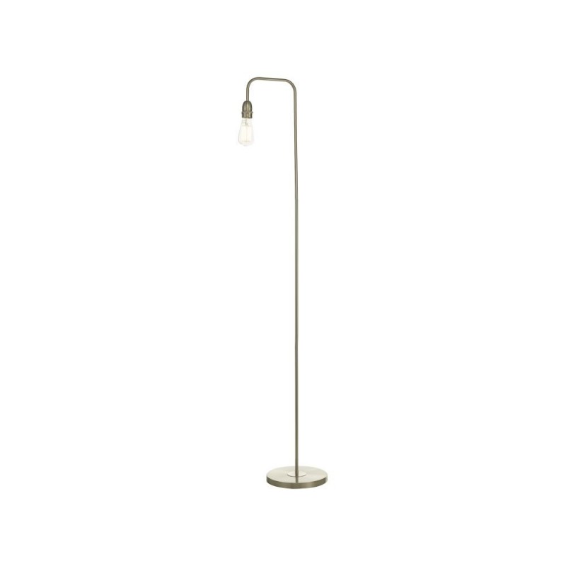 Table & Floor Lamp - Kiefer - Satin Chrome Floor Lamp Wisebuys-KIE4946 - Kiefer - Satin Chrome Floor Lamp
