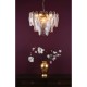 Dar-KIM0642 - Kimmia - Natural Brass 6 Light Centre Fitting Textured Glass