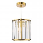 Kiran - Natural Brass Pendant with Crystal Kiran - Natural Brass Pendant with Crystal