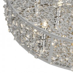 Kotaro - Crystal with Pattern Chrome 6 Light Ceiling Lamp Kotaro - Crystal with Pattern Chrome 6 Light Ceiling Lamp