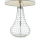 Dar-KRI4208 - Kristina - Transparent Glass Table Lamp with White Linen Shade