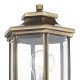 Dar-LAD1675 - Ladbroke - Outdoor Antique Brass Lantern Wall Lamp