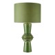 Dar-LAG4224 - Lagle - Green Ceramic Table Lamp with Green Cotton Shade