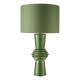 Dar-LAG4224 - Lagle - Green Ceramic Table Lamp with Green Cotton Shade