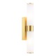 Dar-LAR0935 - Lars - Brushed Gold Wall Lamp with White Frosted Acrylic IP44