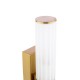 Dar-LAR0935 - Lars - Brushed Gold Wall Lamp with White Frosted Acrylic IP44