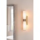 Dar-LAR0935 - Lars - Brushed Gold Wall Lamp with White Frosted Acrylic IP44