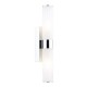 Dar-LAR0950 - Lars - Polished Chrome Wall Lamp with White Frosted Acrylic IP44