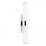 Lars - Polished Chrome Wall Lamp with White Frosted Acrylic IP44