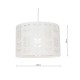 Accessories - Laser - White Drum with Leaf Detail Shade for Pendant Wisebuys-LAS652-TLS - Laser - White Drum with Leaf Detail Shade for Pendant