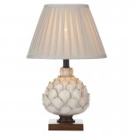 Layer - Cream & Bronze Table Lamp with Ecru Cotton Shade