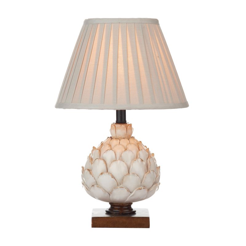 Dar-LAY4133-X - Layer - Cream & Bronze Table Lamp with Ecru Cotton Shade