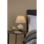 Layer - Cream & Bronze Table Lamp with Ecru Cotton Shade