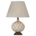 Layer - Cream & Bronze Table Lamp with Ecru Cotton Shade