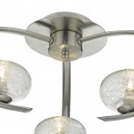 Leighton - Chrome 3 Light Centre Fitting with Sugar Cane Glass Leighton - Chrome 3 Light Centre Fitting with Sugar Cane Glass