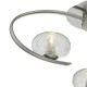 Dar-LEI5346 - Leighton - Chrome 3 Light Centre Fitting with Sugar Cane Glass