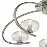 Leighton - Chrome 5 Light Centre Fitting with Sugar Cane Glass Leighton - Chrome 5 Light Centre Fitting with Sugar Cane Glass