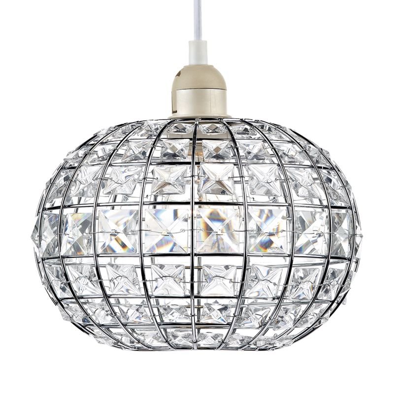 Wisebuys-LET6550 - Letitia - Crystal with Chrome Shade for Pendant