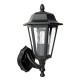 Dar-LEW1622 - Lewis - Traditional Matt Black Wall Lamp with Clear Glass IP44
