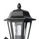 Dar-LEW1622 - Lewis - Traditional Matt Black Wall Lamp with Clear Glass IP44