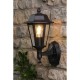 Dar-LEW1622 - Lewis - Traditional Matt Black Wall Lamp with Clear Glass IP44