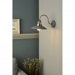Liden - Matt Grey & Copper Wall Lamp Liden - Matt Grey & Copper Wall Lamp