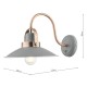 Dar-LID0739 - Liden - Matt Grey & Copper Wall Lamp