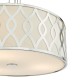 Dar-LOC0450 - Locryn - Ivory & Chrome 4 Light Pendant with White Diffuser