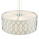 Dar-LOC0450 - Locryn - Ivory & Chrome 4 Light Pendant with White Diffuser