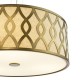 Dar-LOC0463 - Locryn - Taupe & Bronze 4 Light Pendant with White Diffuser