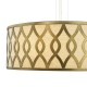 Dar-LOC0463 - Locryn - Taupe & Bronze 4 Light Pendant with White Diffuser