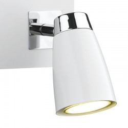 Loft - White & Polished Chrome Twin Spotlights Loft - White & Polished Chrome Twin Spotlights