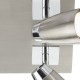 Kitchen Lights - Loft - Satin and Polished Chrome 4 Square Plate Spotlights Dar-LOF8546 - Loft - Satin and Polished Chrome 4 Square Plate Spotlights
