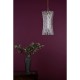 Dar-LOI0135 - Loire - Natural Brass Pendant with Clear Glass Rods