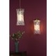 Dar-LOI0135 - Loire - Natural Brass Pendant with Clear Glass Rods