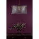 Dar-LOI0635 - Loire - Natural Brass 6 Light Centre Fitting with Clear Glass Rods