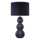 Dar-LOR4223 - Lorelai - Blue Ceramic Table Lamp with Blue Velvet Shade