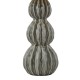 Dar-LOR4239 - Lorelai -Grey Ceramic Table Lamp with Grey Velvet Shade