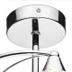 Dar-LUT0450 - Luther - Decorative Polish Chrome with Crystal 4 Light Centre Fitting