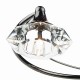 Dar-LUT0667 - Luther - Decorative Black Chrome with Crystal 6 Light Centre Fitting