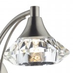Luther - Satin Chrome  Wall Lamp with Crystal Luther - Satin Chrome  Wall Lamp with Crystal