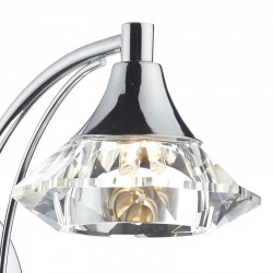 Luther - Polished Chrome Wall Lamp with Crystal Luther - Polished Chrome Wall Lamp with Crystal